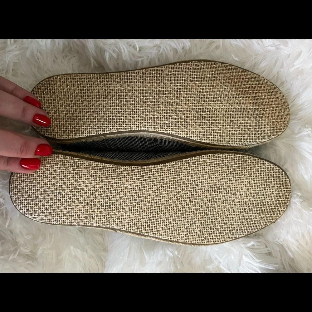 TOMS Open Toe Espadrilles Size 9, New